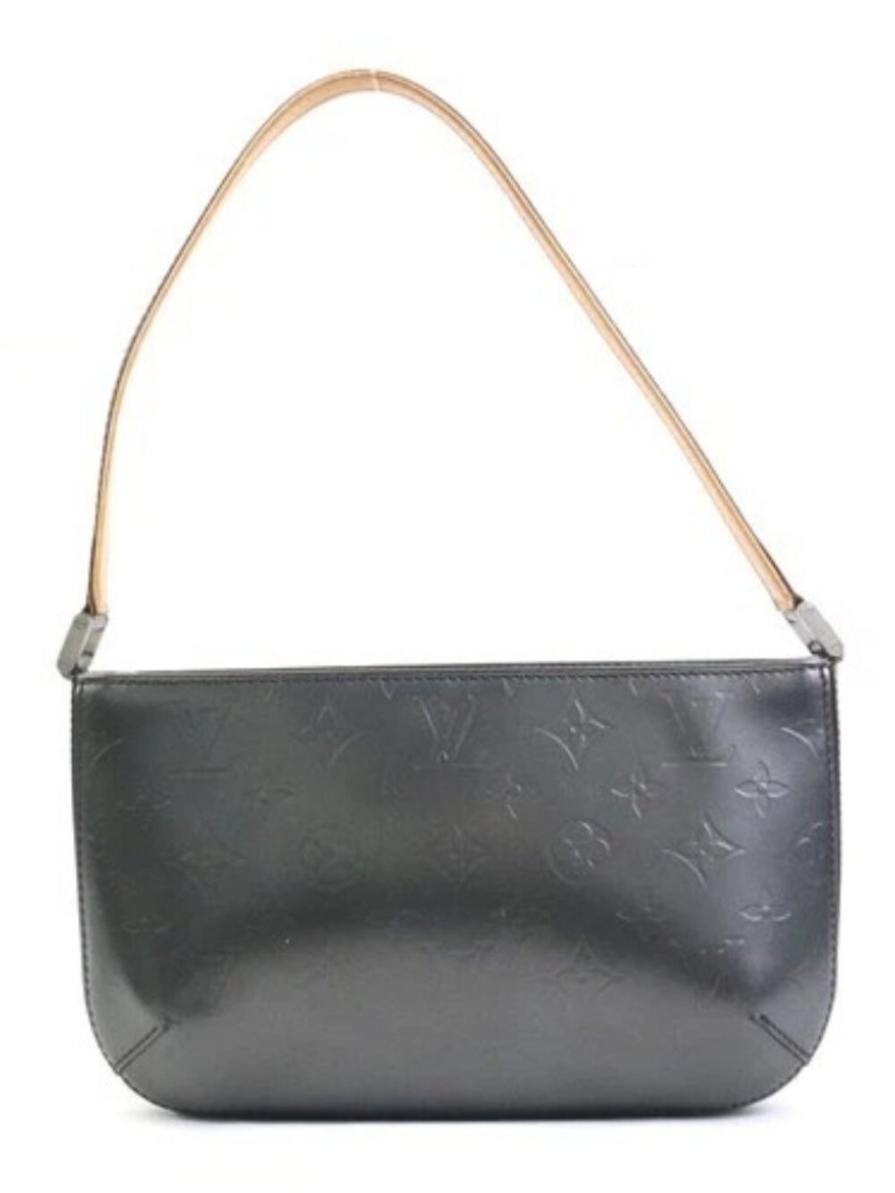 Auth LOUIS VUITTON Monogram Mat Fowler Shoulder Bag Gray Black M55142 - e62204j